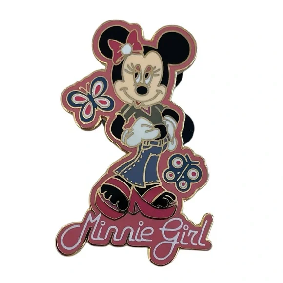 Disney Pins Set of 4 Minnie Girl, Minnie Ballerina, Minnie Name Dangle 2005 - Picture 4 of 8